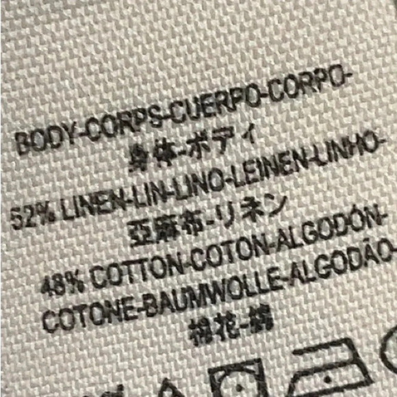 Free People White Linen Blend Double Knot Open Front Boho Blouse Size Large L - Picture 5 of 6